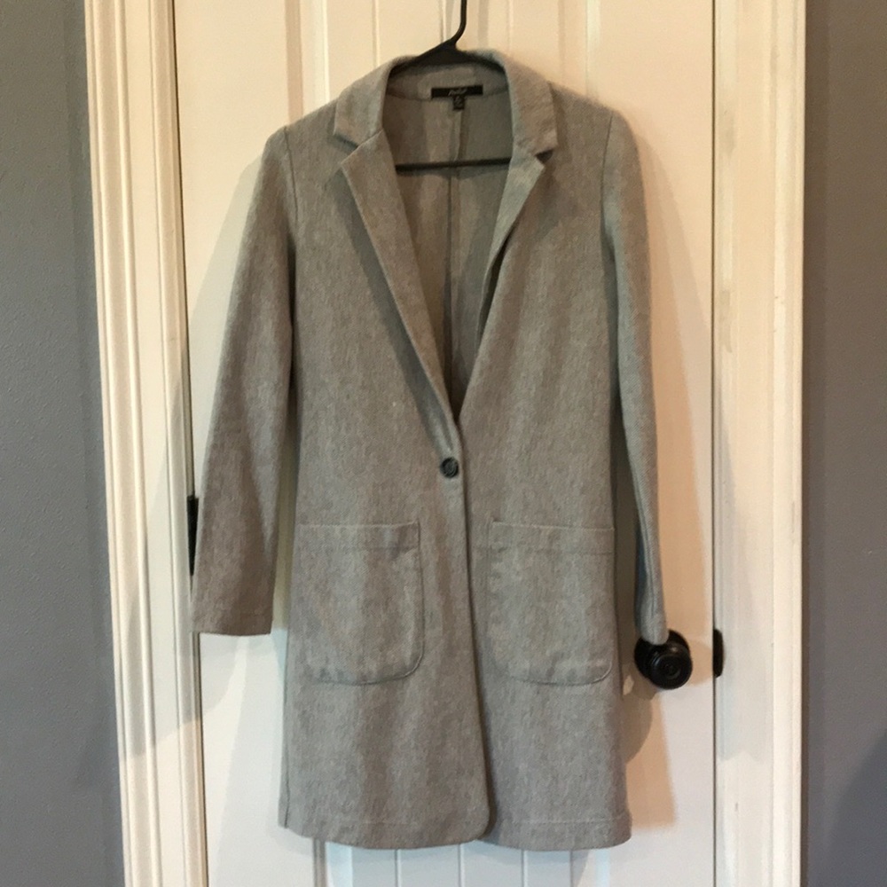 Light grey blazer coat size small